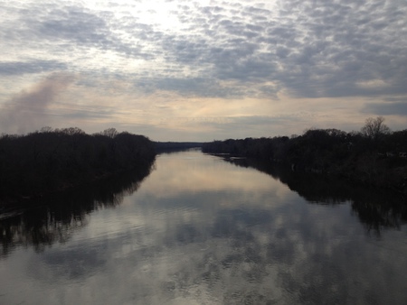 A Serene Moment - Looking off the bridge to the West in Selma