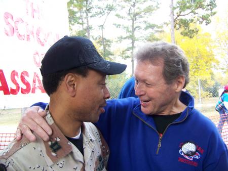 Fr. Roy w/ One of the Leaders of Veterans For Peace
